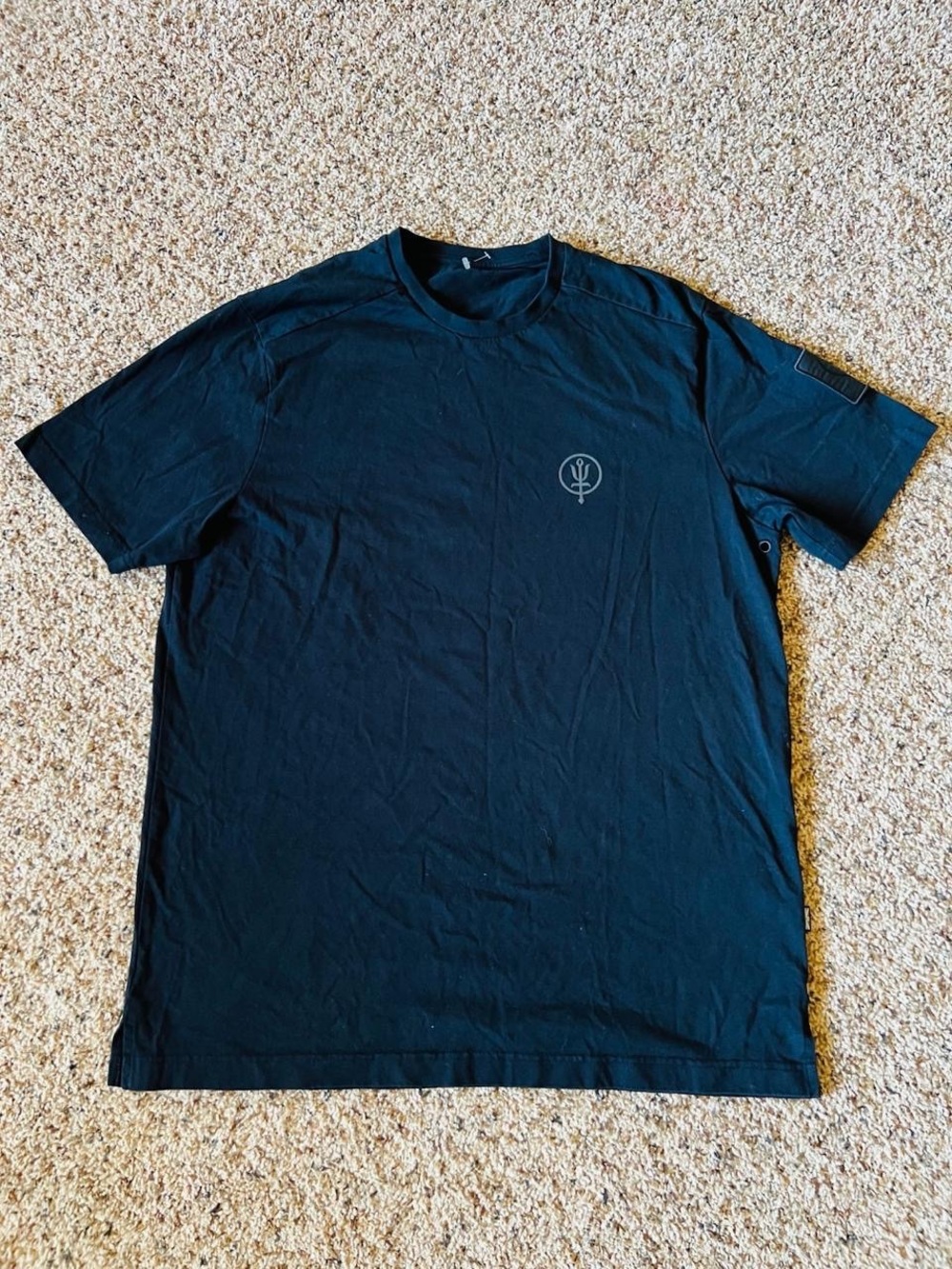 Men's Black Short Sleeve Logo Tee